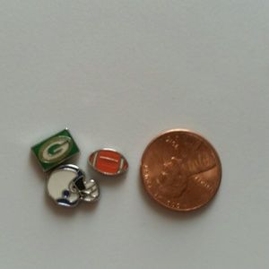 3 pc Greenbay floating charms for orgami owl locke